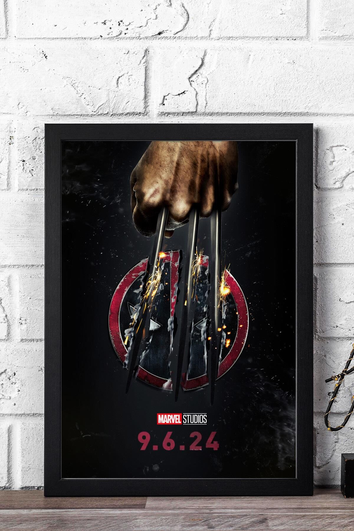 X-Men Deadpool Çerçeveli Tablo - Marvel Film Posteri Tablo