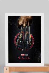 X-Men Deadpool Çerçeveli Tablo - Marvel Film Posteri Tablo