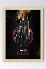 X-Men Deadpool Çerçeveli Tablo - Marvel Film Posteri Tablo