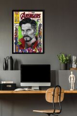 Doctor Strange Çerçeveli Tablo - Marvel Avengers Çizgi Roman Kapağı Poster Tablo