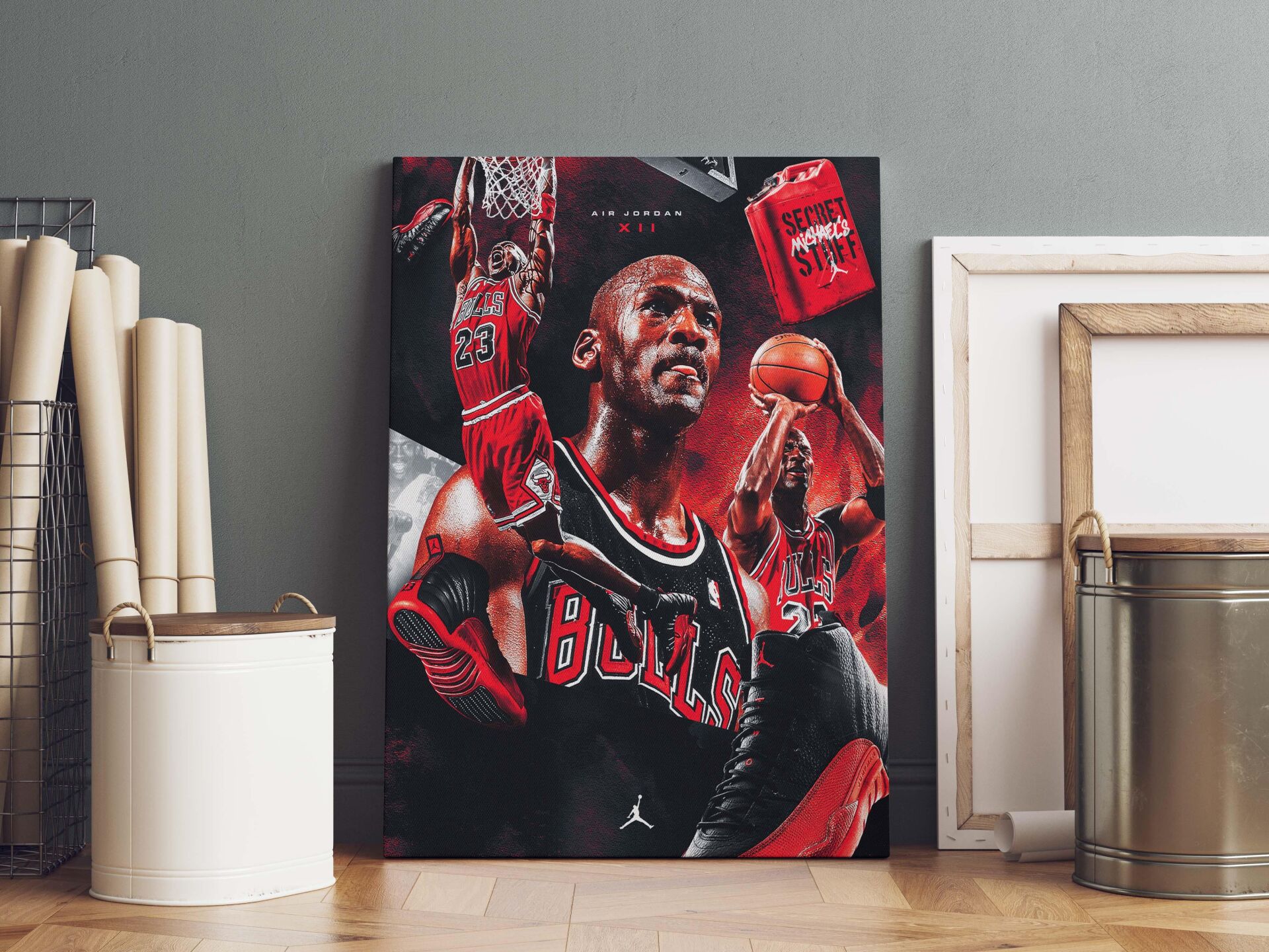 Michael Jordan Kanvas Tablo 40x55cm NBA Poster