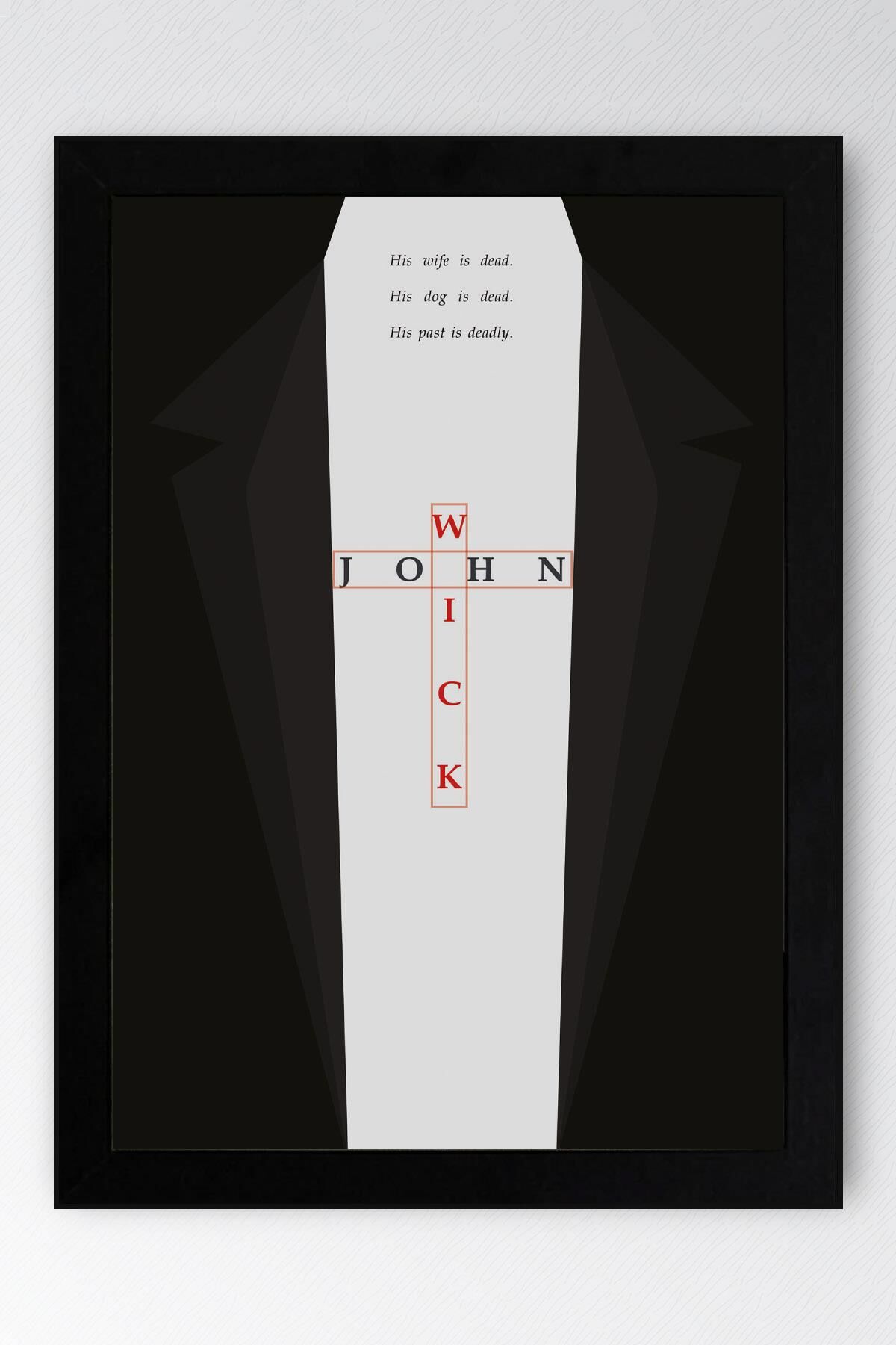 John Wick Çerçeveli Tablo - Film Posteri Tablo