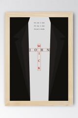 John Wick Çerçeveli Tablo - Film Posteri Tablo