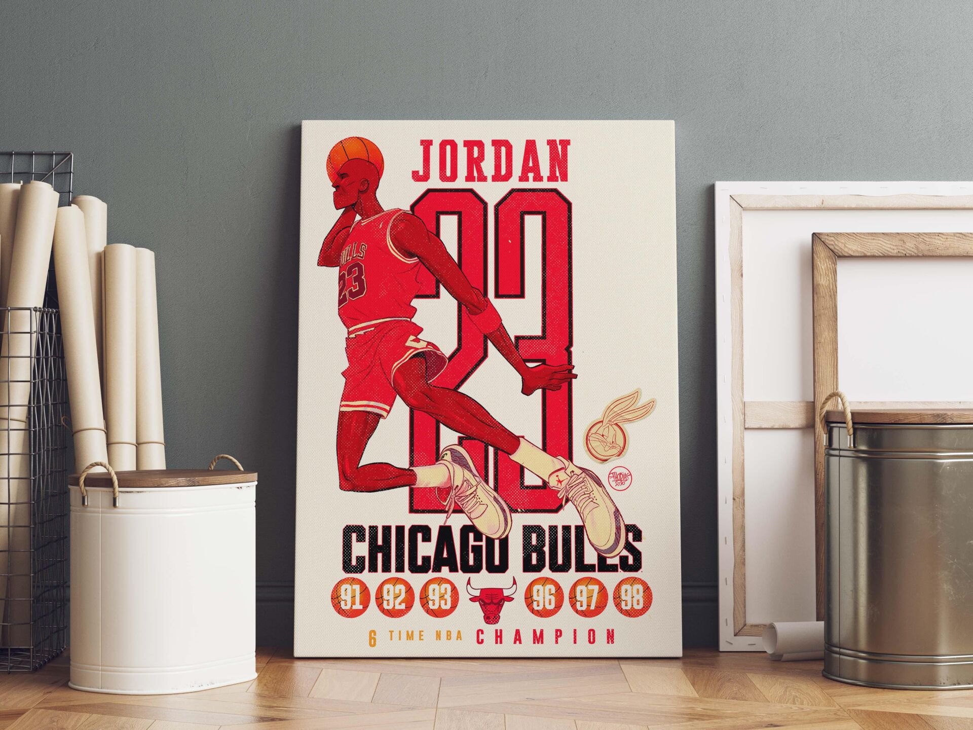 Michael Jordan Kanvas Tablo 40x55cm NBA Poster