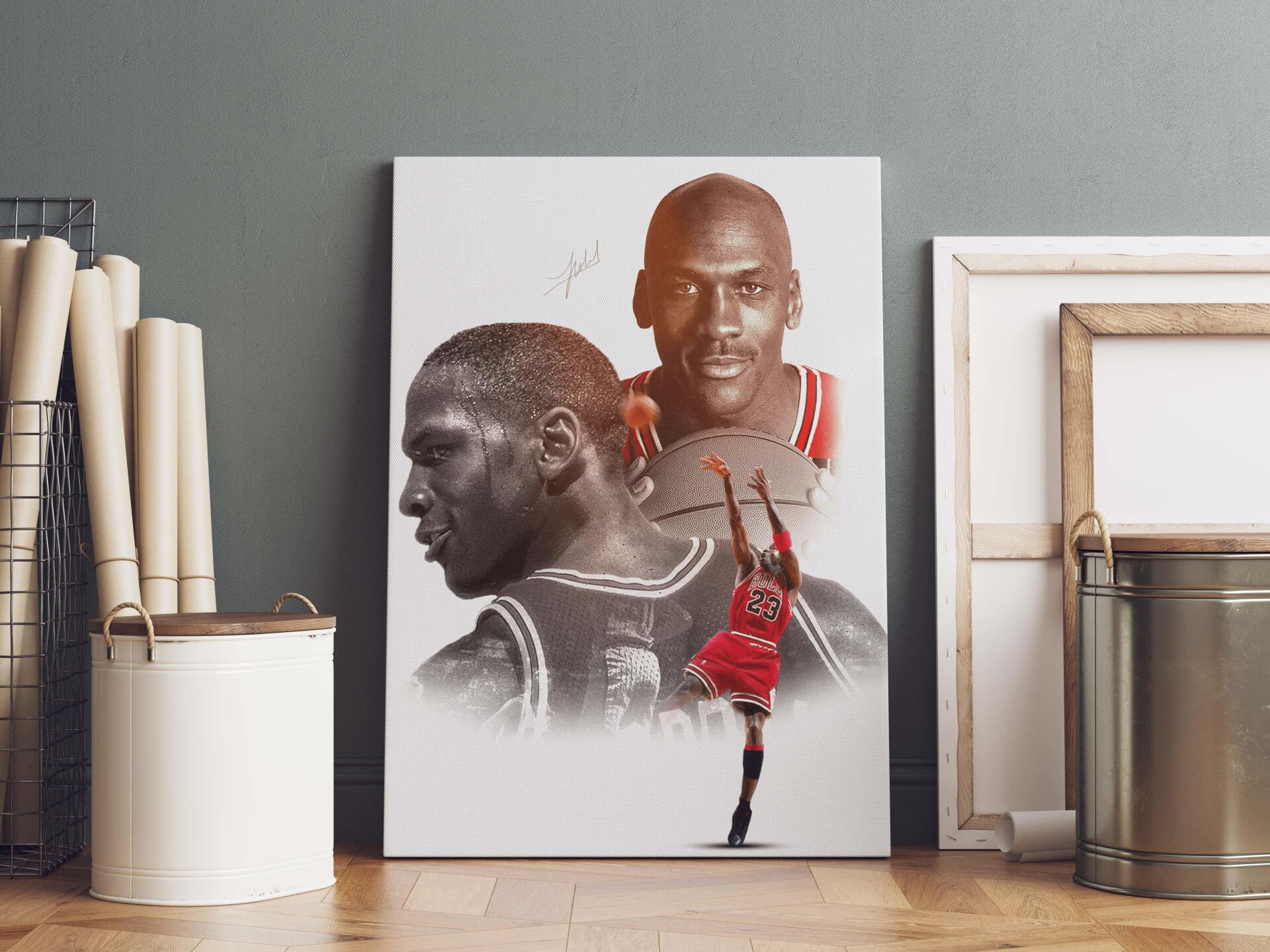 Michael Jordan Kanvas Tablo 40x55cm NBA Poster