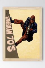 Spider Man Çerçeveli Tablo - Örümcek Adam Nostalji Fim Posteri Tablo