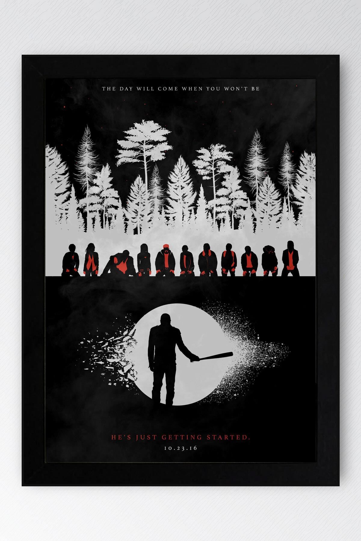 The Walking Dead Çerçeveli Tablo - Dizi Posteri Tablo
