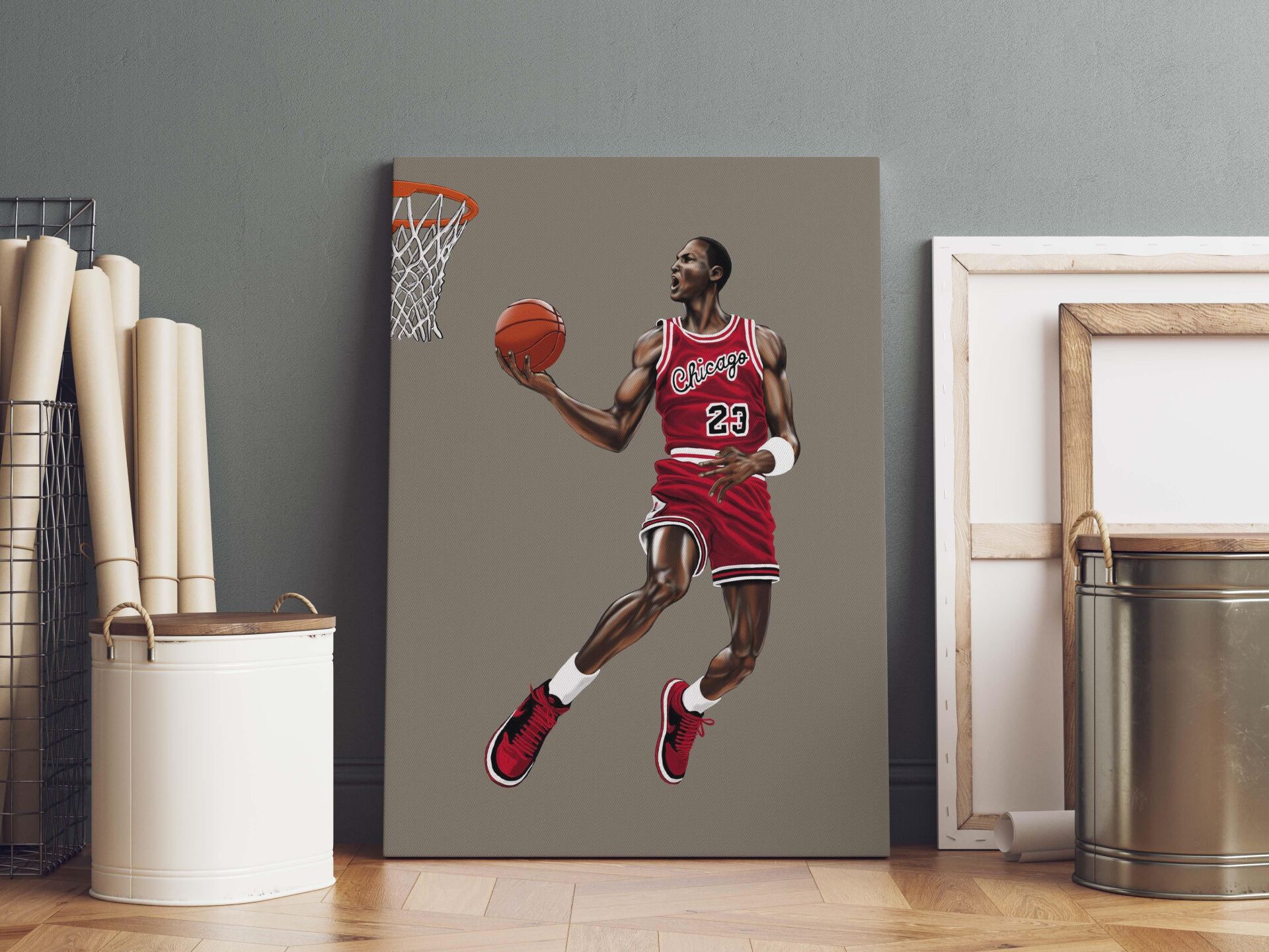 Michael Jordan Kanvas Tablo 40x55cm NBA Poster