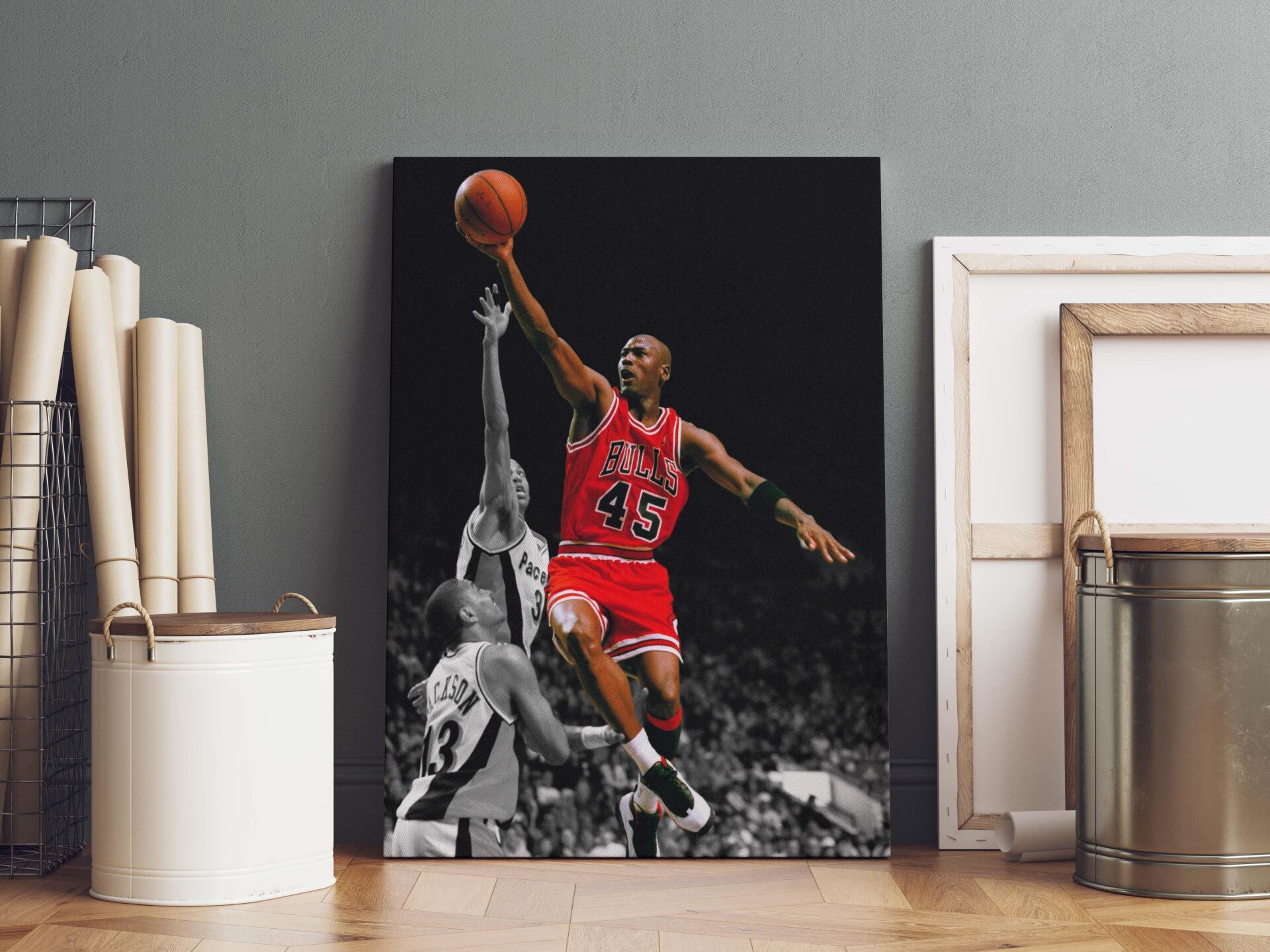 Michael Jordan Kanvas Tablo 40x55cm NBA Poster
