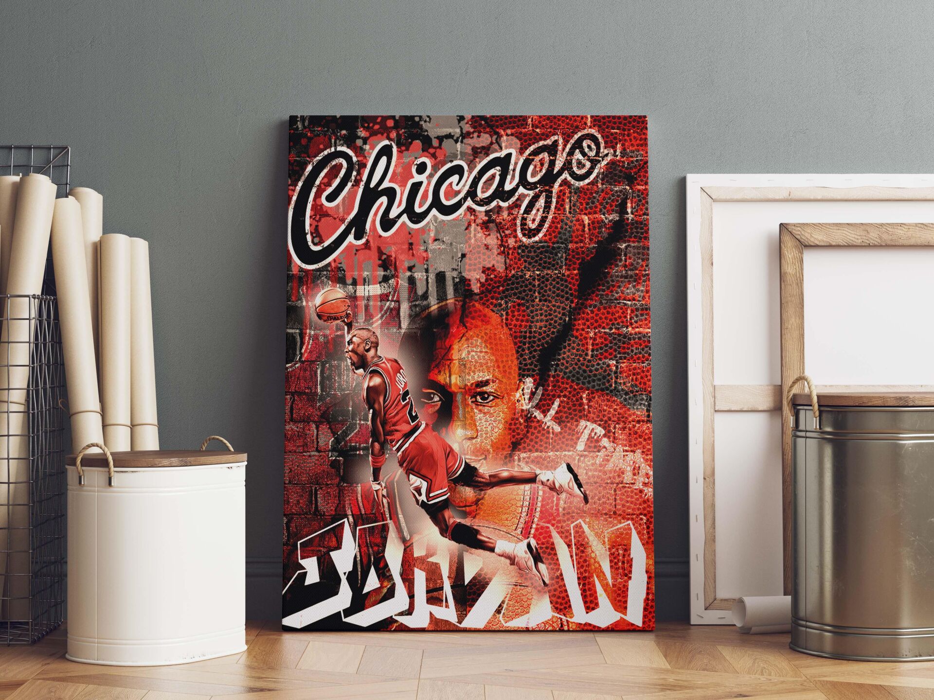 Michael Jordan Kanvas Tablo 40x55cm NBA Poster