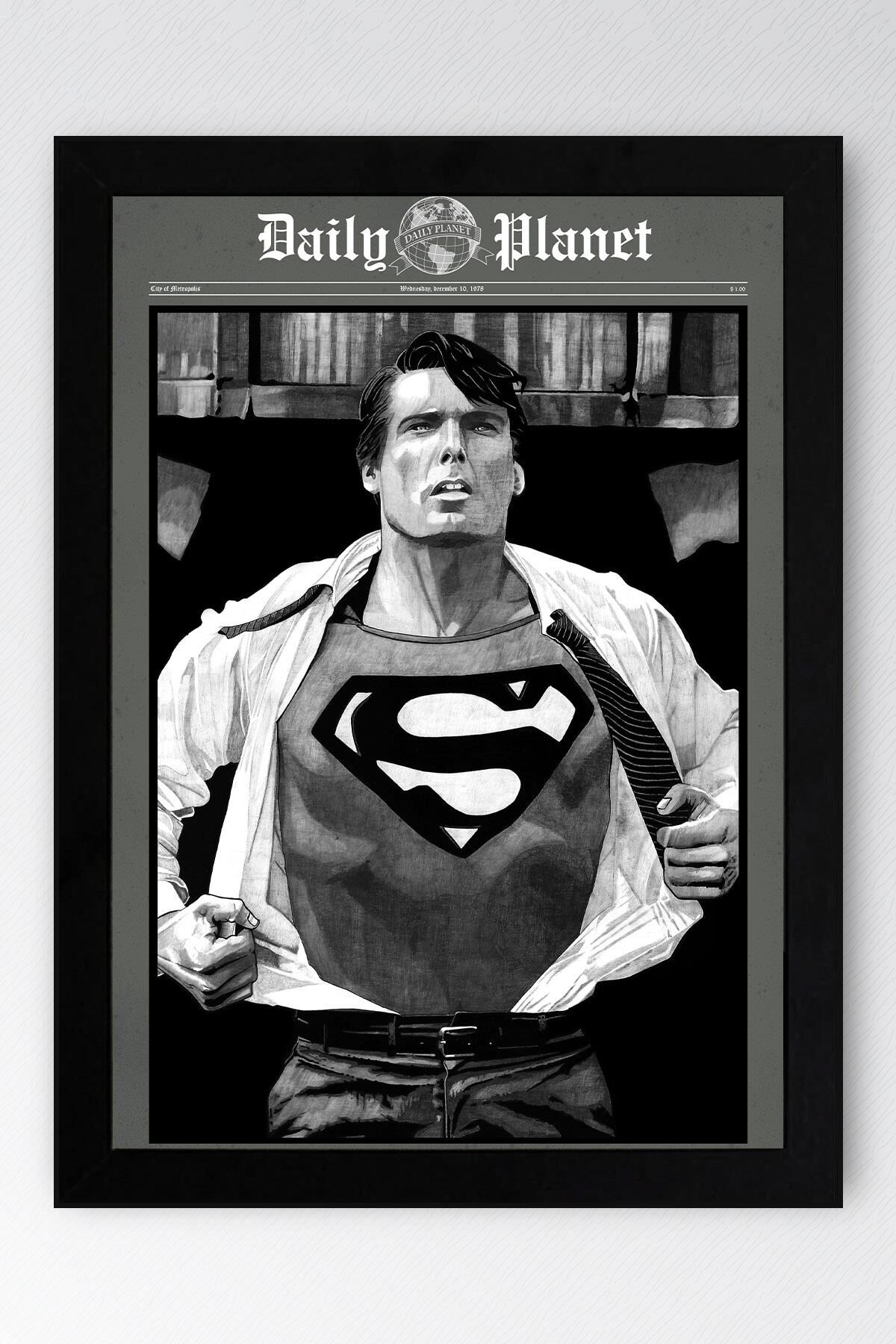Superman Çerçeveli Tablo - Film Posteri Tablo
