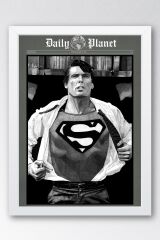 Superman Çerçeveli Tablo - Film Posteri Tablo