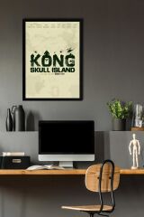 Kong Skull Island Çerçeveli Tablo - Kafatası Adası Film Posteri Tablo
