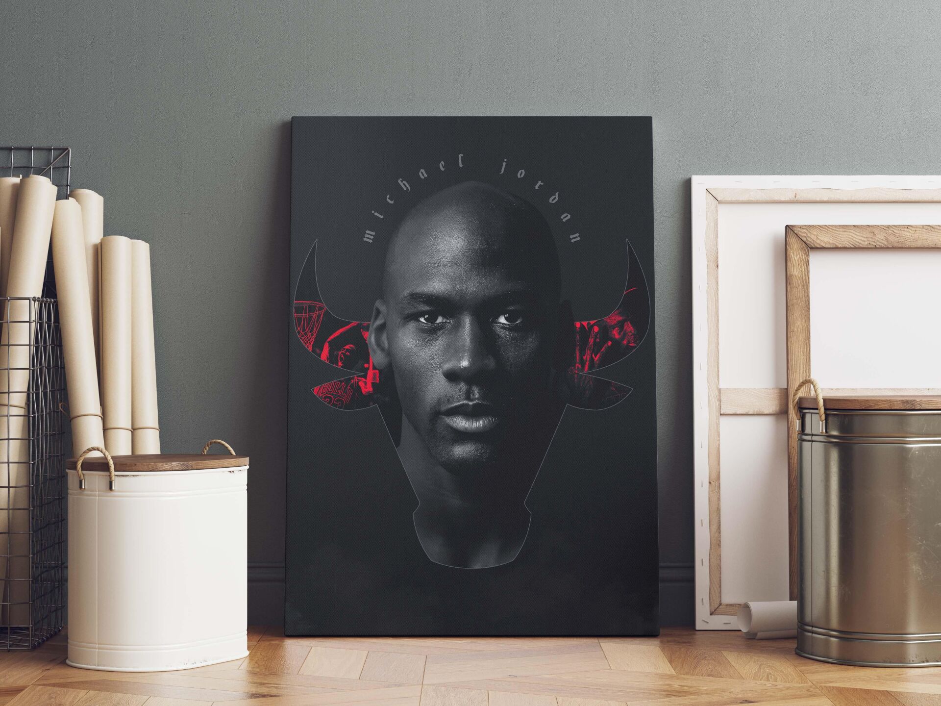 Michael Jordan Kanvas Tablo 40x55cm NBA Poster