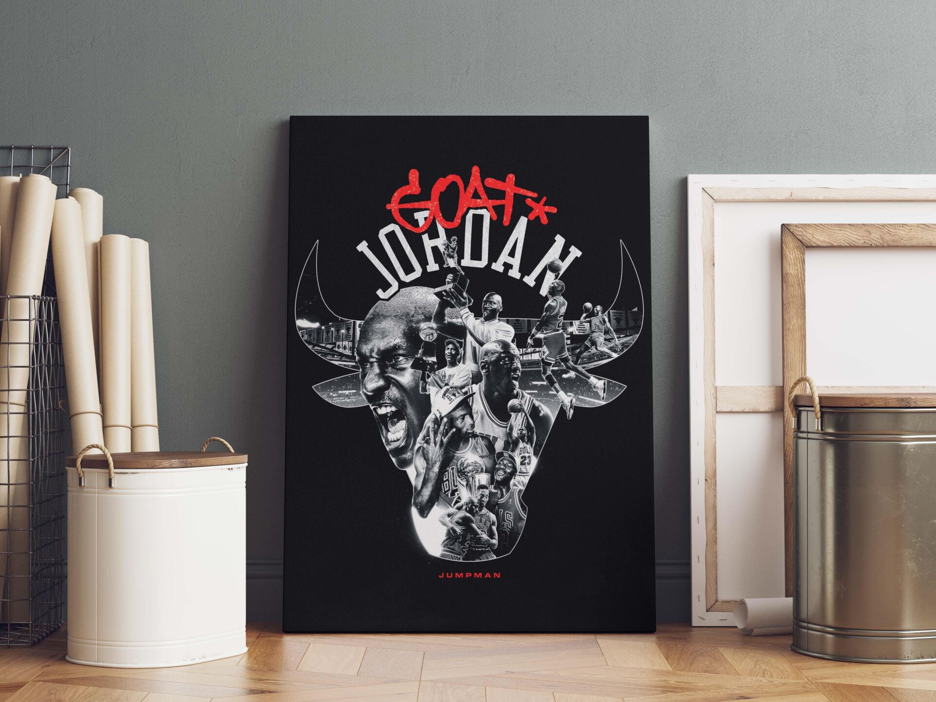 Michael Jordan Kanvas Tablo 40x55cm NBA Poster