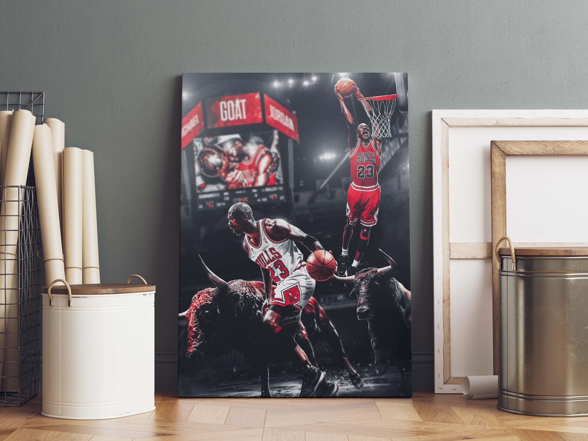 Michael Jordan Kanvas Tablo 40x55cm NBA Poster