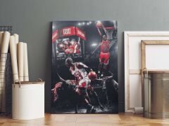 Michael Jordan Kanvas Tablo 40x55cm NBA Poster