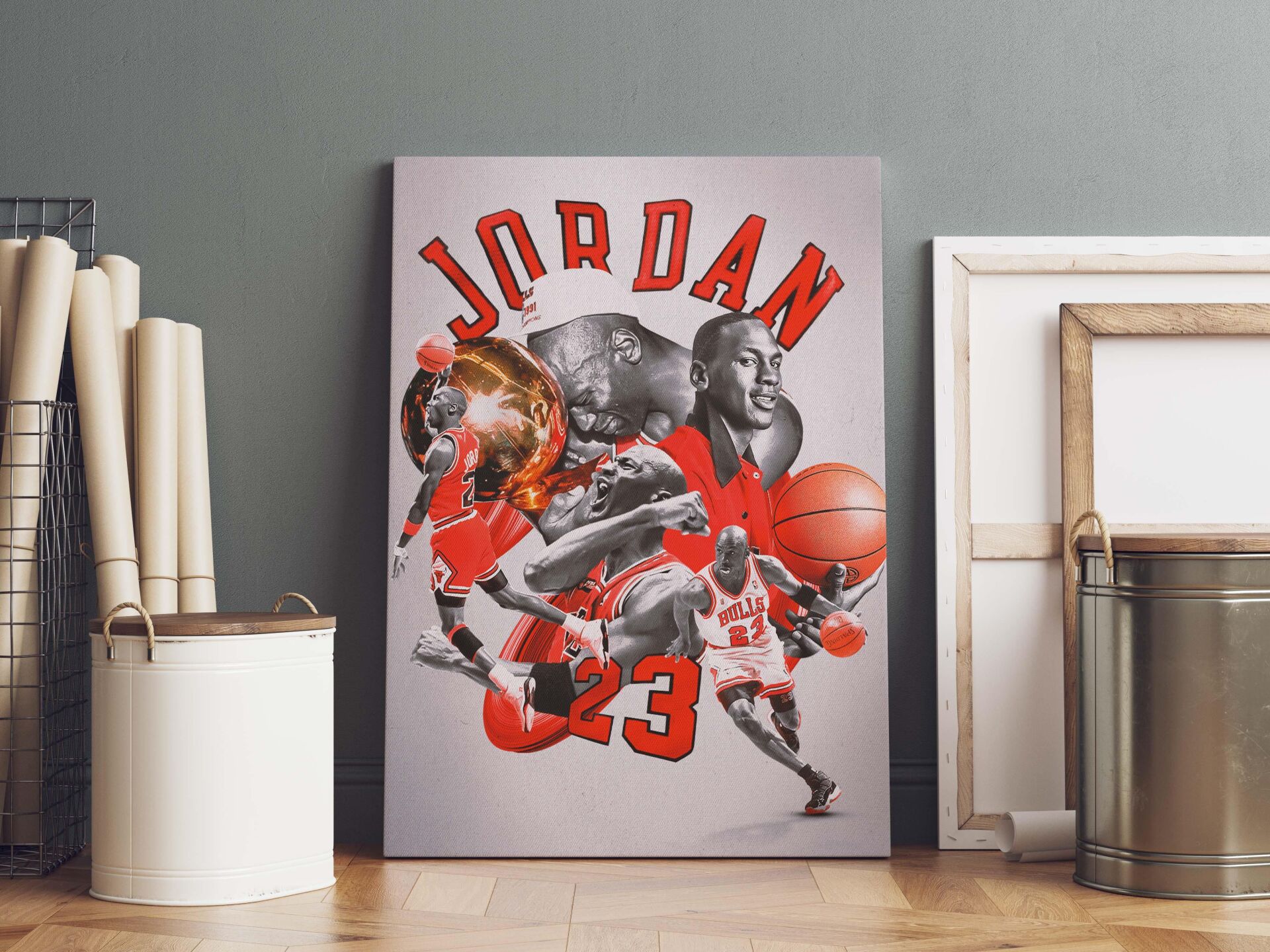 Michael Jordan Kanvas Tablo 40x55cm NBA Poster