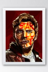 Guardians of the Galaxy Star Lord Çerçeveli Tablo - Galaksinin Koruyucuları Film Posteri Tablo