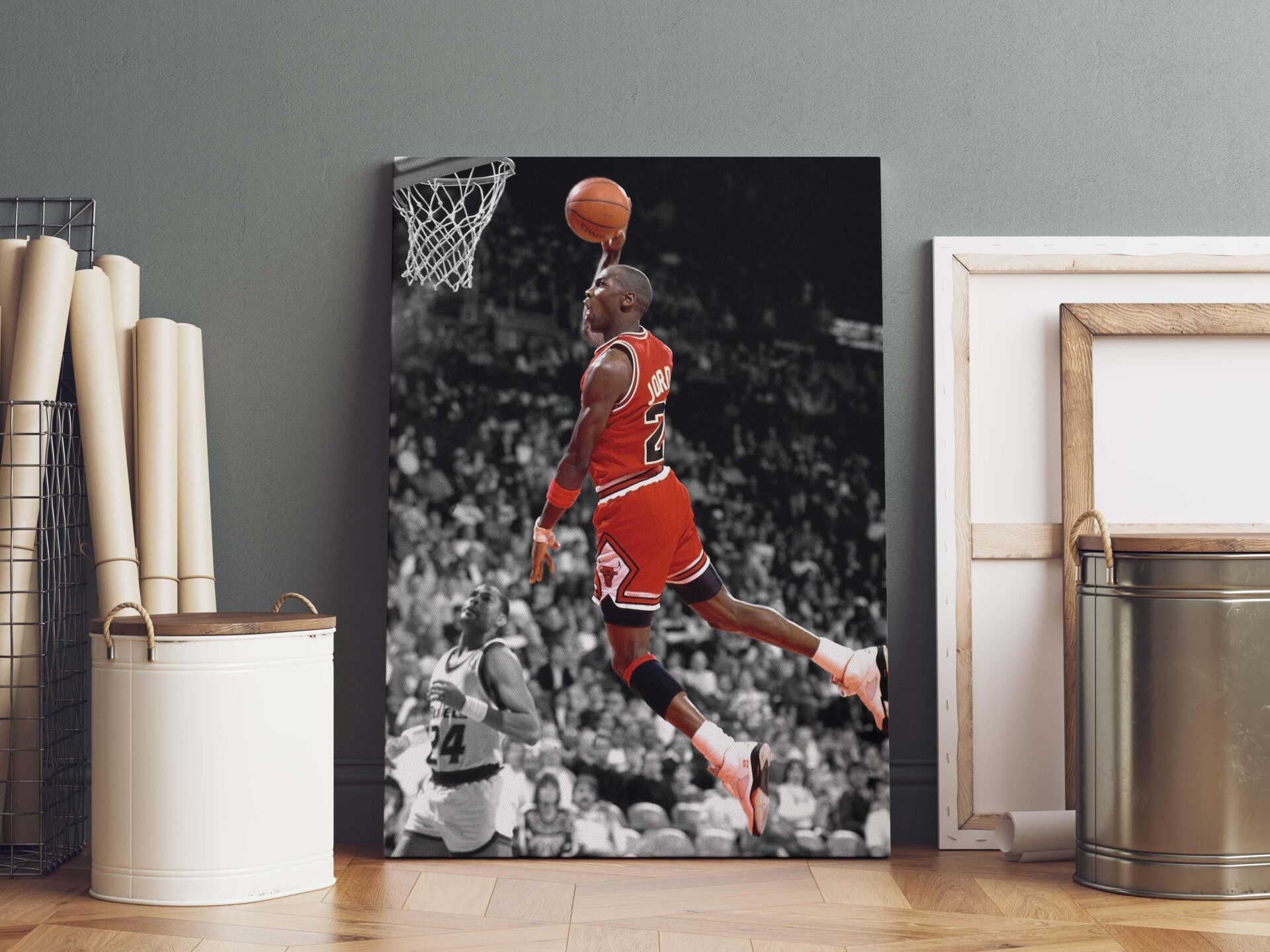 Michael Jordan Kanvas Tablo 40x55cm NBA Poster