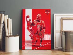 Michael Jordan Kanvas Tablo 40x55cm NBA Poster