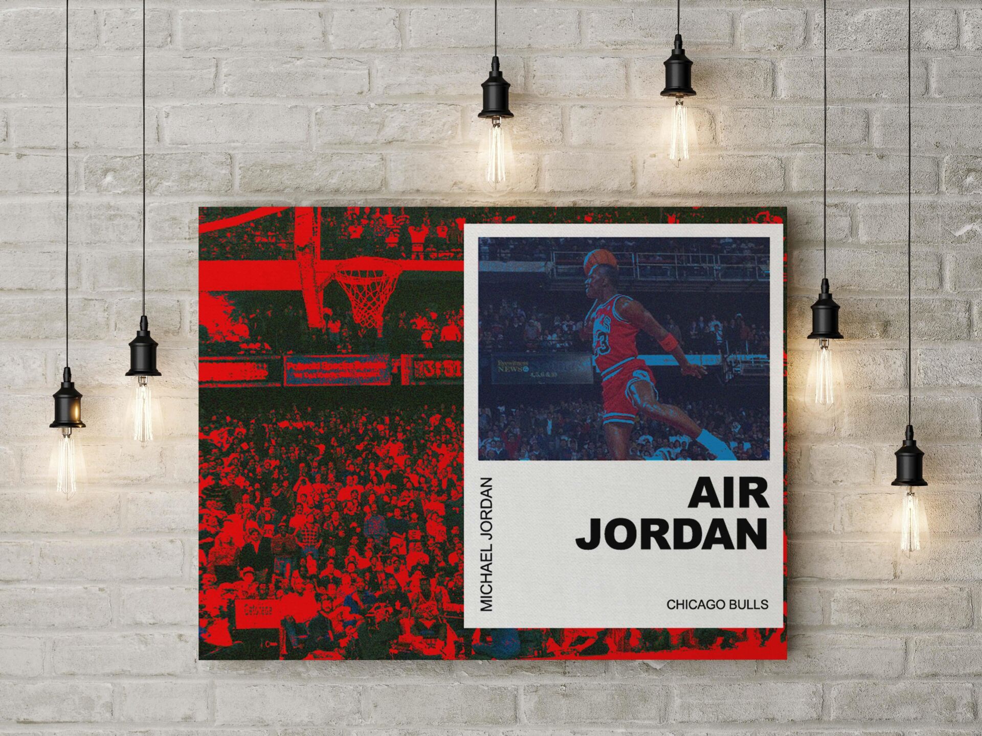 Michael Jordan Kanvas Tablo 40x55cm NBA Poster