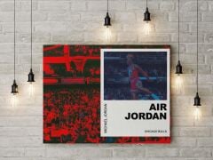 Michael Jordan Kanvas Tablo 40x55cm NBA Poster
