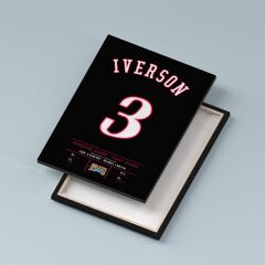 Allen Iverson Forma Kanvas Tablo 40x55cm NBA Philadelphia 76ers Jersey