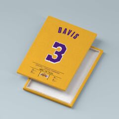 Anthony Davis Forma Kanvas Tablo 40x55cm NBA Los Angeles Lakers Jersey