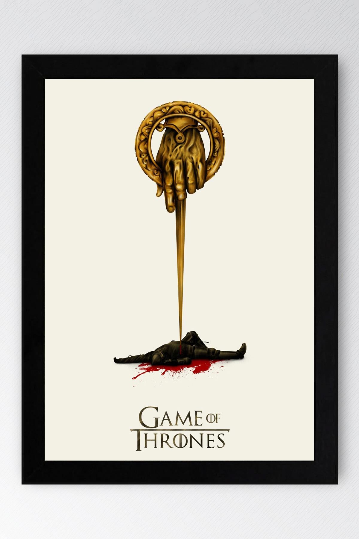 Game of Thrones Çerçeveli Tablo - Taht Oyunları Dizi Posteri Tablo