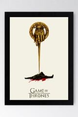Game of Thrones Çerçeveli Tablo - Taht Oyunları Dizi Posteri Tablo