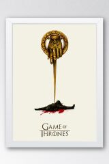 Game of Thrones Çerçeveli Tablo - Taht Oyunları Dizi Posteri Tablo