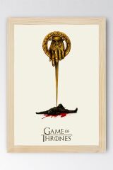 Game of Thrones Çerçeveli Tablo - Taht Oyunları Dizi Posteri Tablo