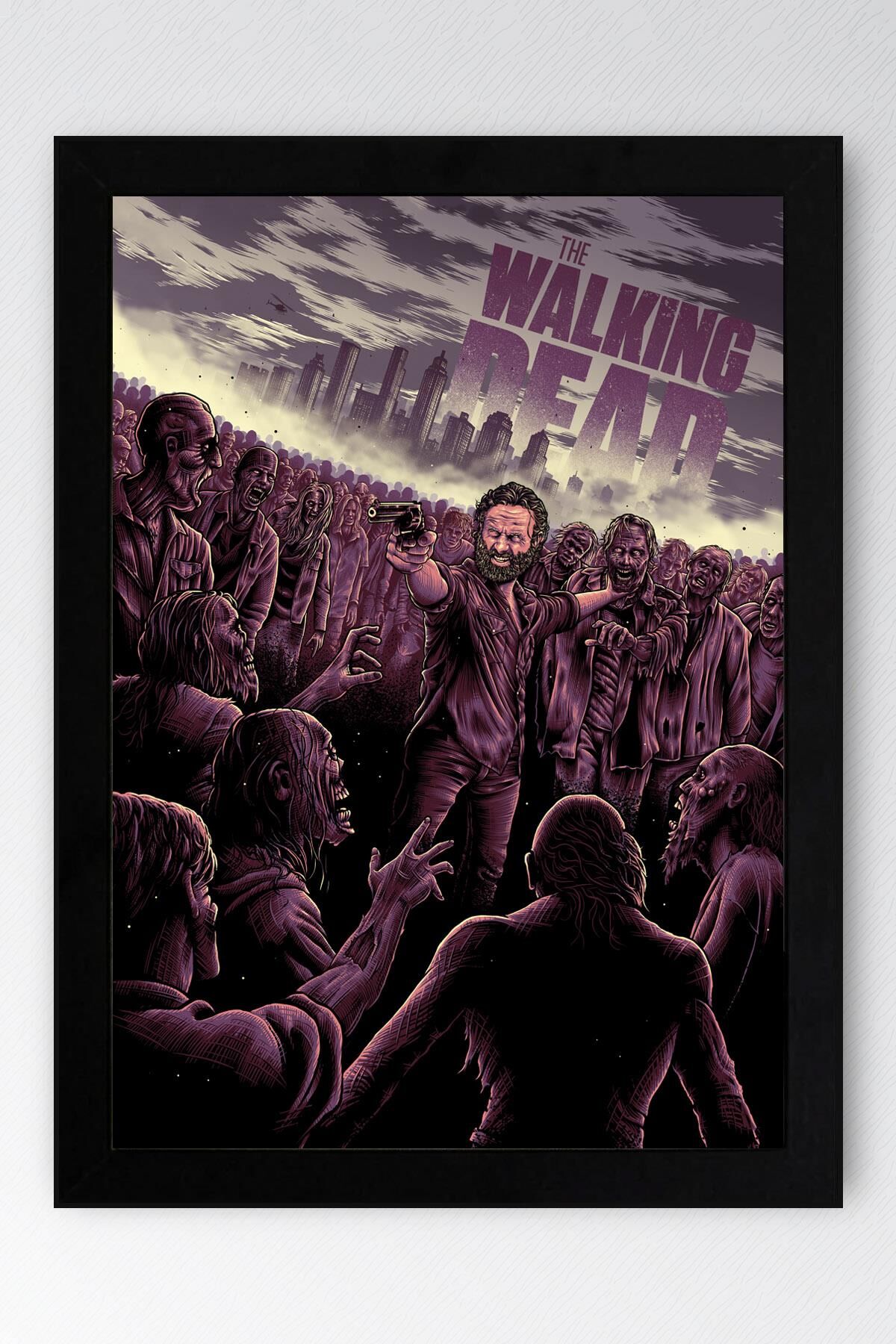 The Walking Dead Çerçeveli Tablo - Dizi Posteri Tablo