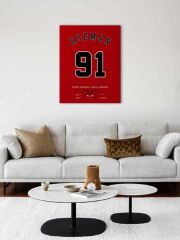 Dennis Rodman Forma Kanvas Tablo 40x55cm NBA Chicago Bulls Jersey