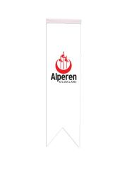 Masa Üstü Kırlangıç Alperen Ocakları Bayrağı - 8x30cm Çift Taraflı Saten Kumaş