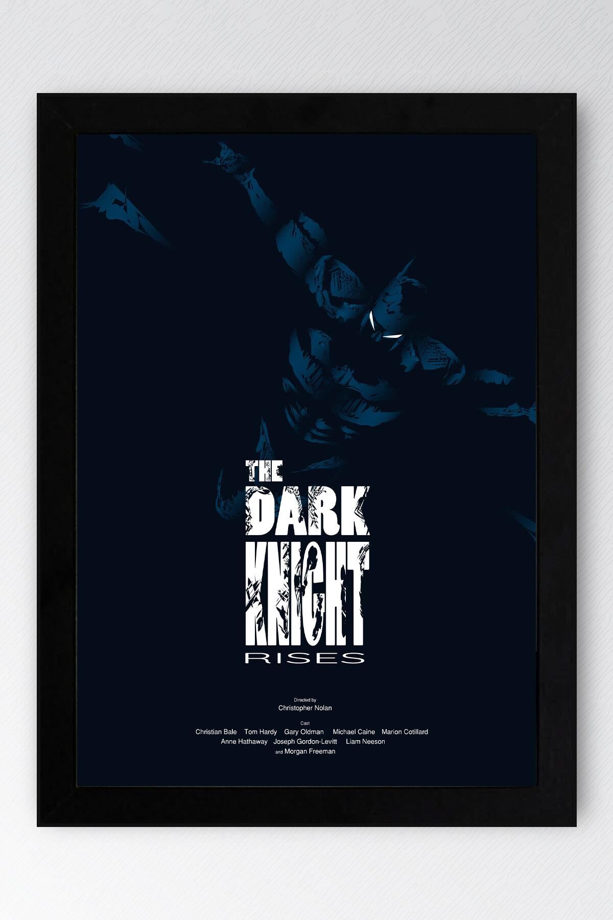 Batman Çerçeveli Tablo - The Dark Knight Film Afişi Poster Tablo
