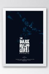 Batman Çerçeveli Tablo - The Dark Knight Film Afişi Poster Tablo