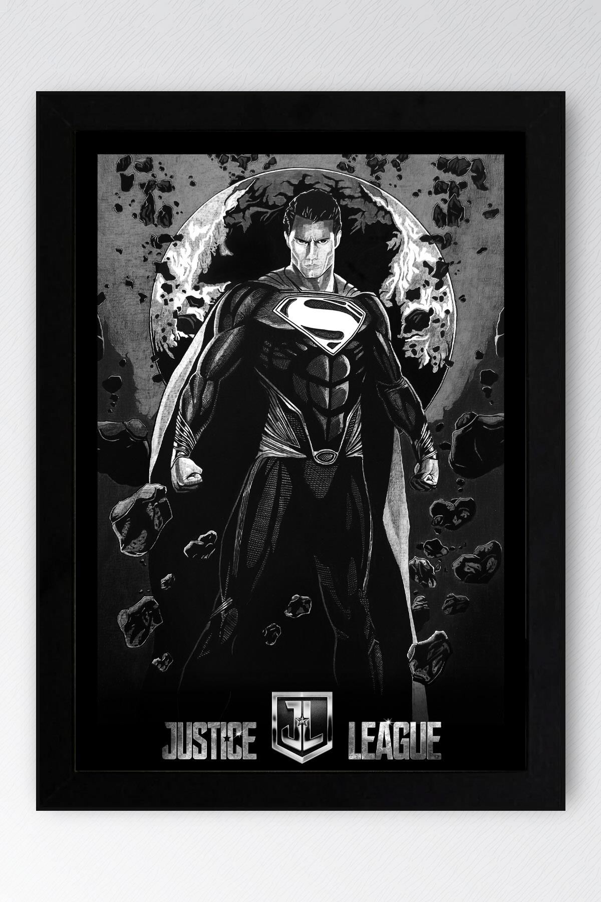 Superman Çerçeveli Tablo - Film Posteri Tablo