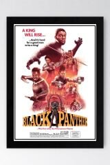 Black Panther Çerçeveli Tablo - Marvel Film Afişi Poster Tablo