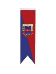 Masa Üstü Kırlangıç Jandarma Bayrağı - 8x30cm Çift Taraflı Saten Kumaş