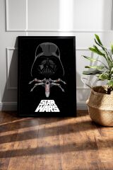 Star Wars Darth Vader Çerçeveli Tablo - Uzay Savaşları Fim Posteri Tablo