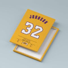 Magic Johnson Forma Kanvas Tablo 40x55cm NBA Los Angeles Lakers Jersey