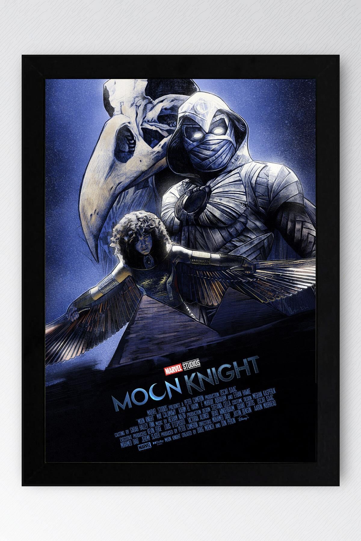 Moon Knight Çerçeveli Tablo - Moon Knight Marvel Dizi Posteri Tablo