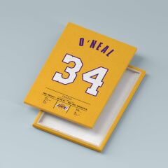 Shaquille O'Neal Forma Kanvas Tablo 40x55cm NBA Los Angeles Lakers Jersey