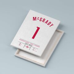 Tracy McGrady Forma Kanvas Tablo 40x55cm NBA Houston Rockets Jersey