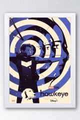 Hawkeye Çerçeveli Tablo - Marvel Dizi Posteri Tablo