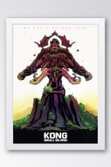 Kong Skull Island Çerçeveli Tablo - Kafatası Adası Film Posteri Tablo
