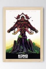 Kong Skull Island Çerçeveli Tablo - Kafatası Adası Film Posteri Tablo