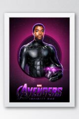 Black Panther Çerçeveli Tablo - Marvel Avengers Poster Tablo